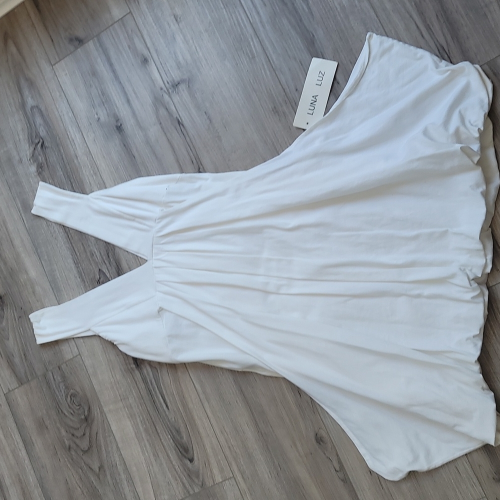 Luna Luz Vintage White Dress size Small
